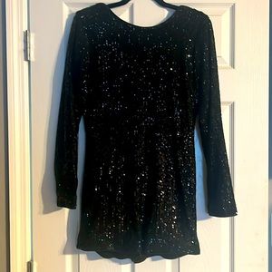 Fashion Nova Sequin Romper. Preowned. Size L.